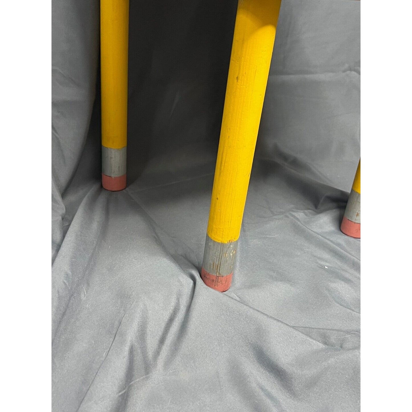 Handmade Childrens Chair, Pencil Legs, Ruler Back, Chalkboard Seat, Wood